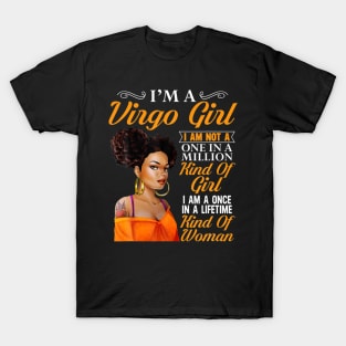 I'm a virgo girl black women birthday zodiac T-Shirt